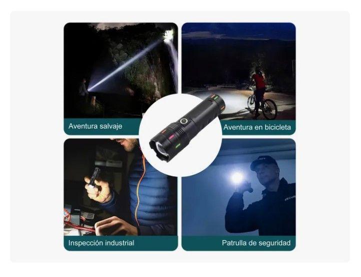 Linterna Táctica Led Con Zoom Recargable Ultra Potente-5