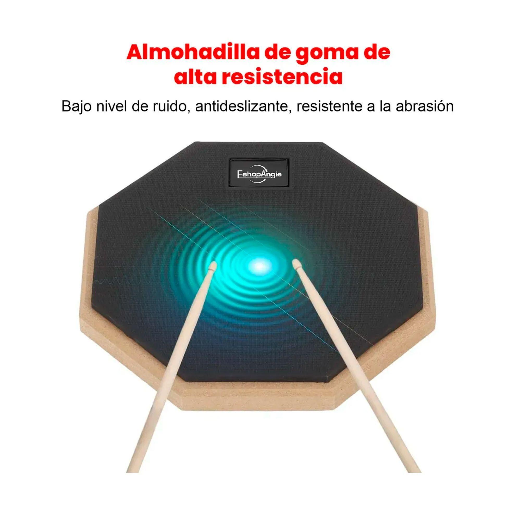 Pad De Práctica Bateria Con Atril Y Bolso-3