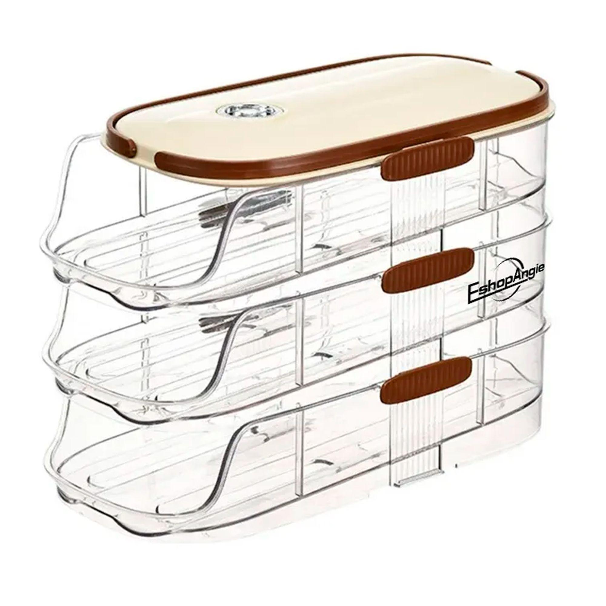 Organizador De Huevo Automatico 3 Niveles Dispensador Nevera-1