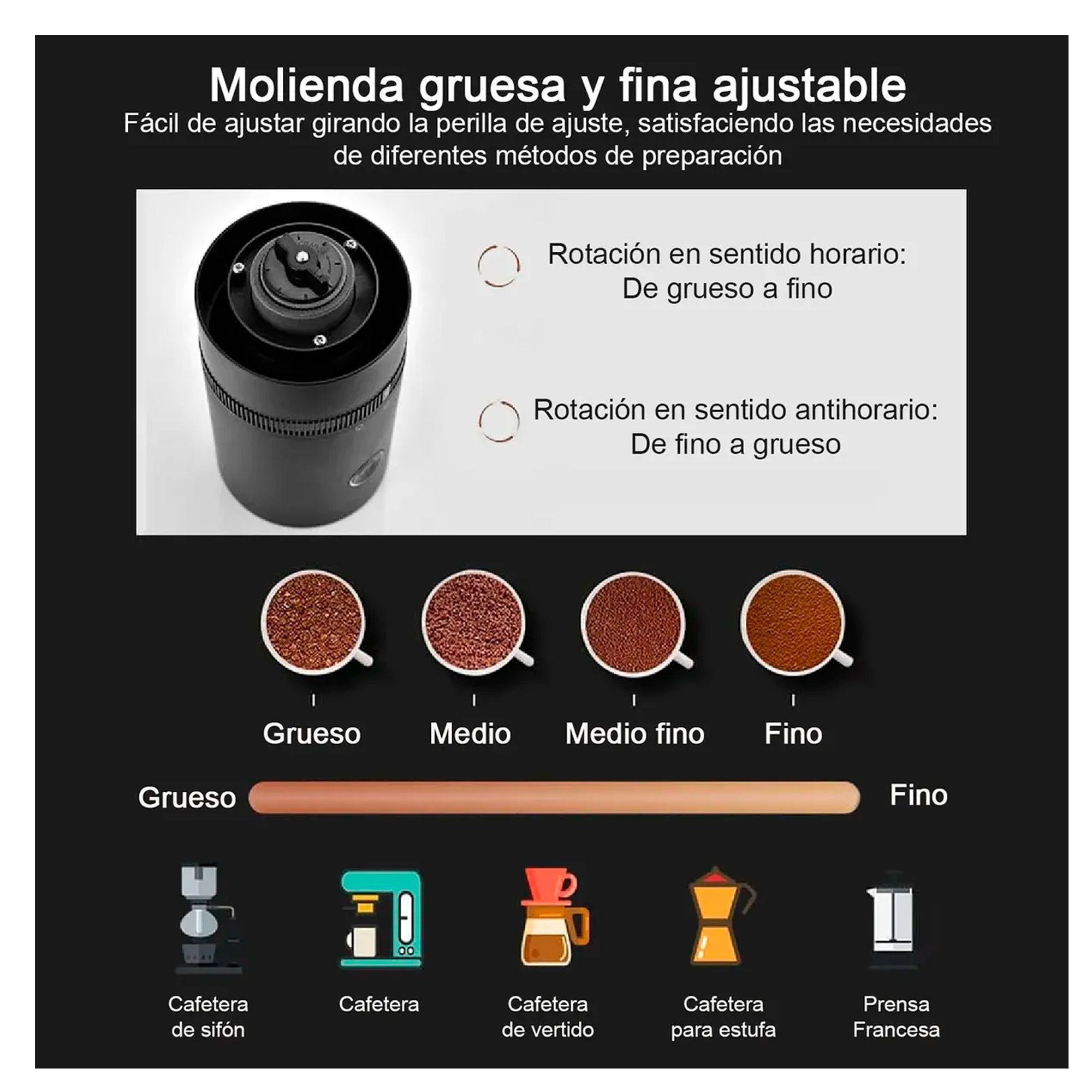 Moledor De Granos Molinillo Electrico Cafe Inalambrico Usb-2