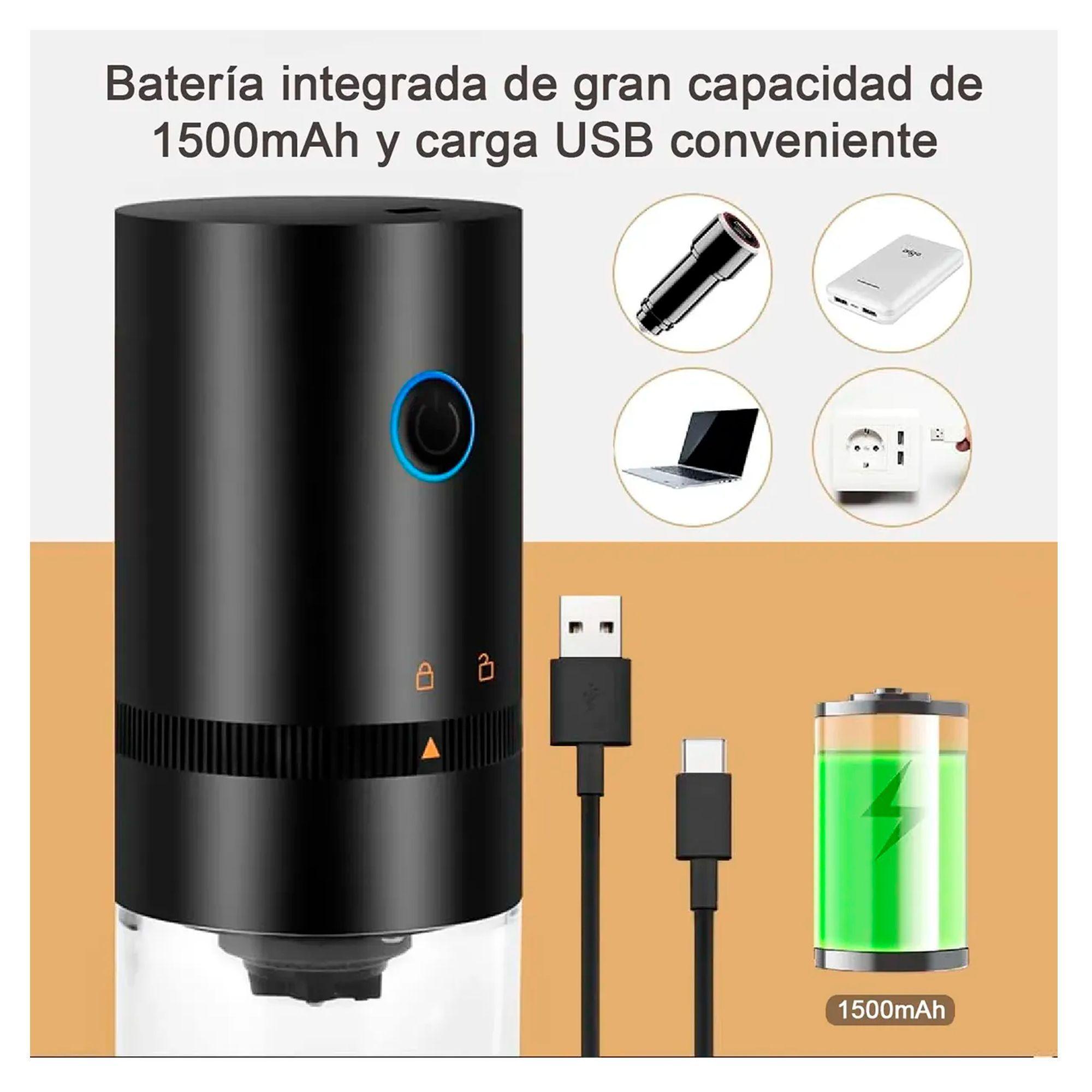 Moledor De Granos Molinillo Electrico Cafe Inalambrico Usb-3