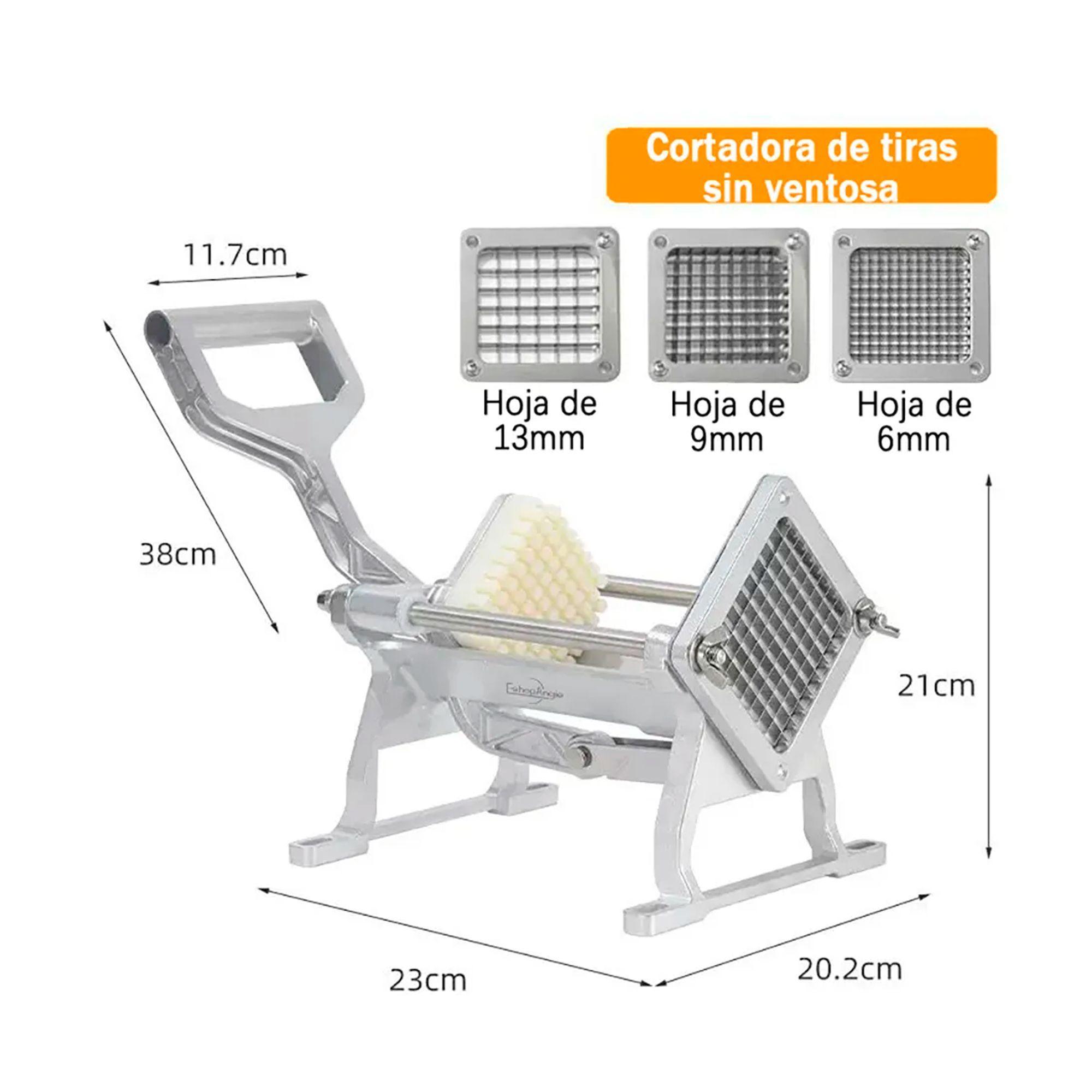 Cortadora De Papas Manual Picadora De Bastones 3 Cuchillas-4