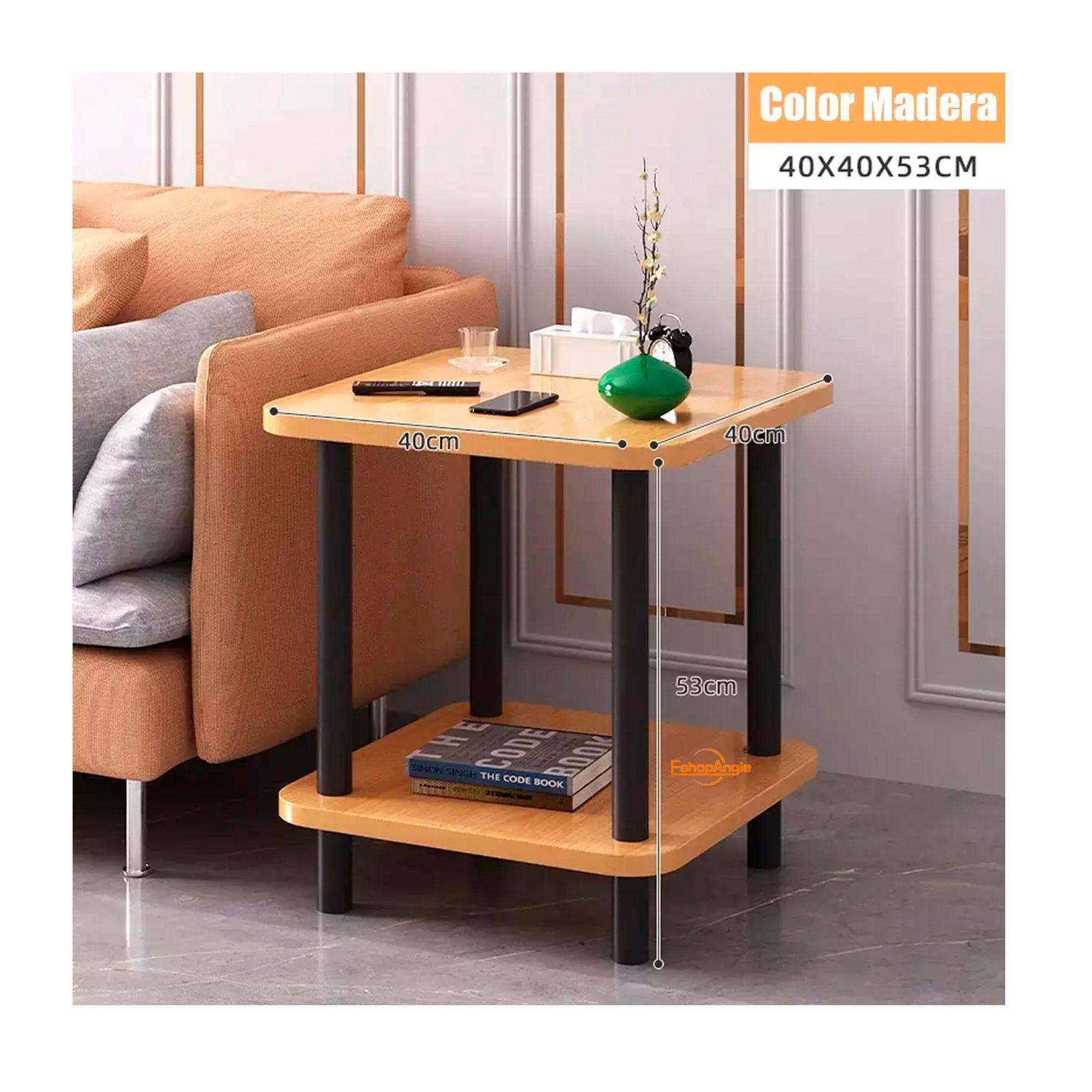 Mesa De Centro Minimalista Madera Sala De Estar Auxiliar-3