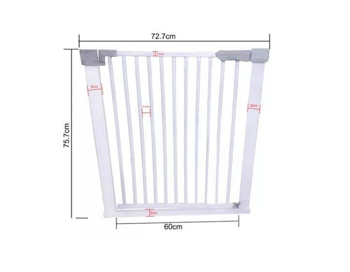 Reja Seguridad Escalera Puerta Ajustable Para Bebe Mascotas-5