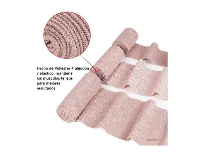 Pack3 Venda Elástica Compresión 15cmx4.5m Vendaje Con Gancho-4