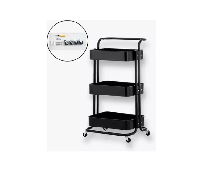 Carrito Organizador Almacenamiento 3 Niveles Con Ruedas-1