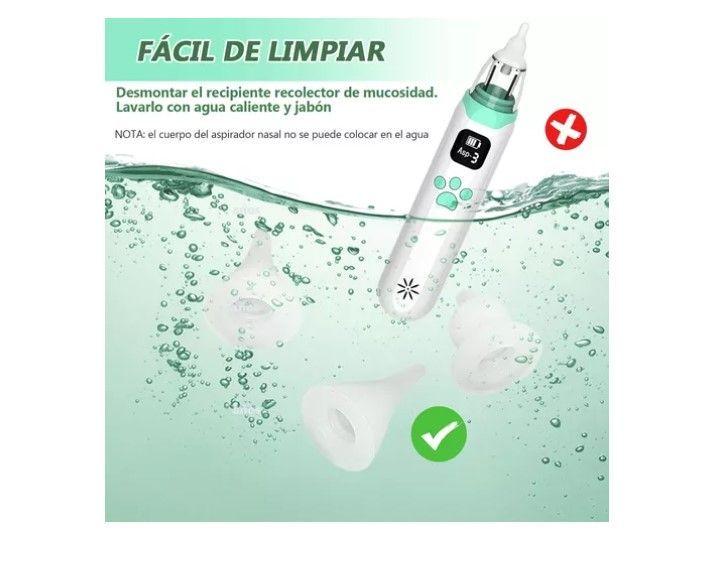 Aspirador Nasal Para Bebe Saca Mocos Electrico Limpiador-2
