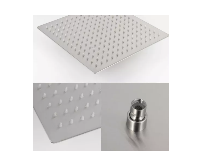 Plato Ducha Cuadrado Acero Inoxidable 20 Cms-3
