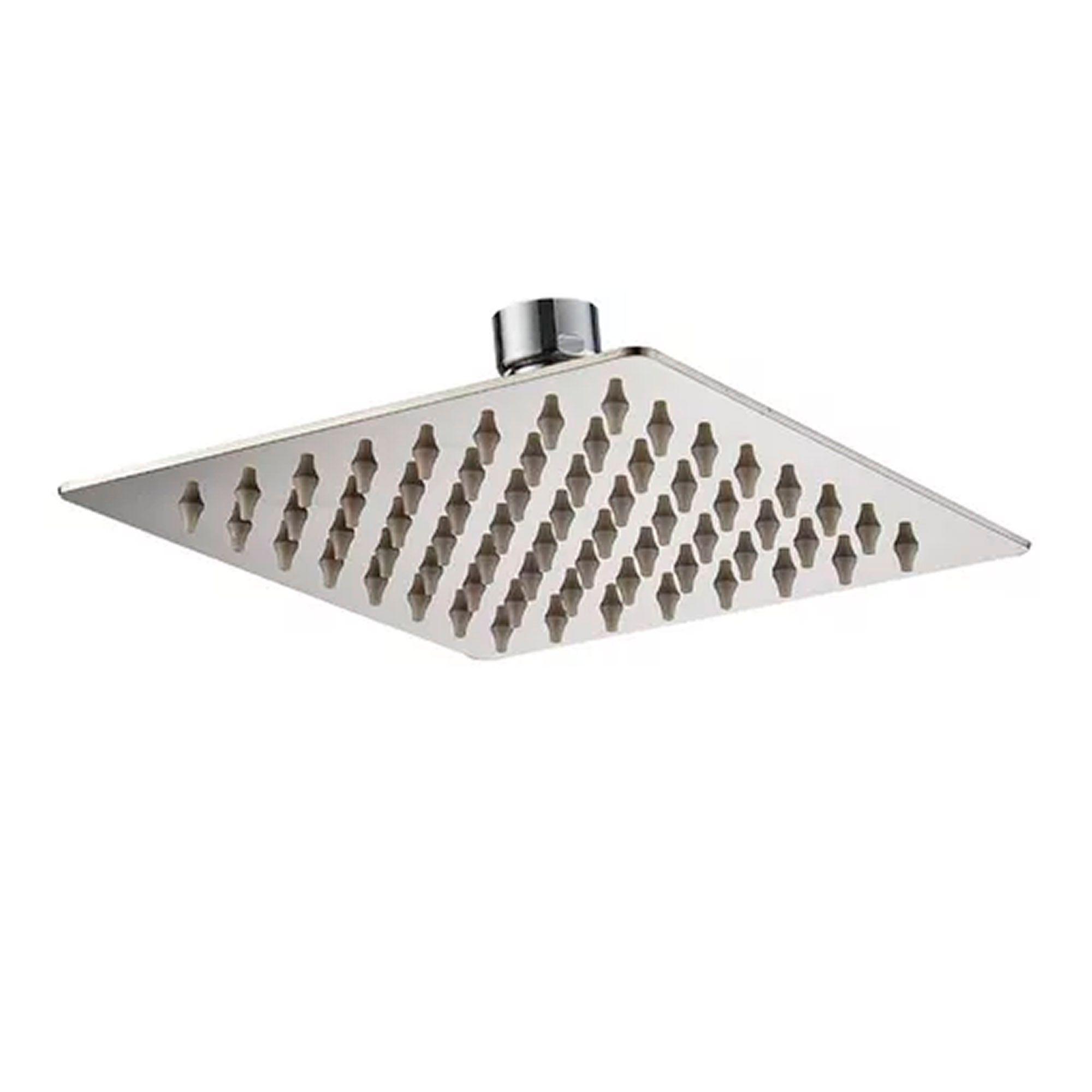 Plato Ducha Cuadrado Acero Inoxidable 20 Cms-0