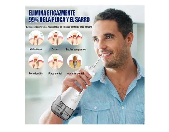Irrigador Dental Recargable Limpieza Bucal Con Accesorios-3