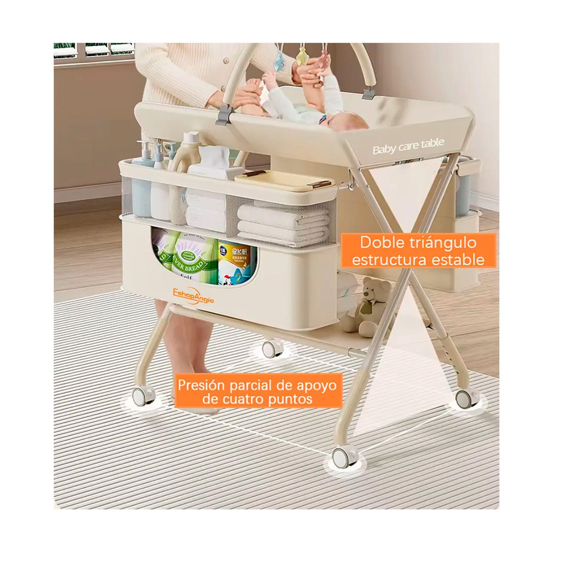 Cambiador Portátil Bebé Plegable Multifuncional Mudador-5