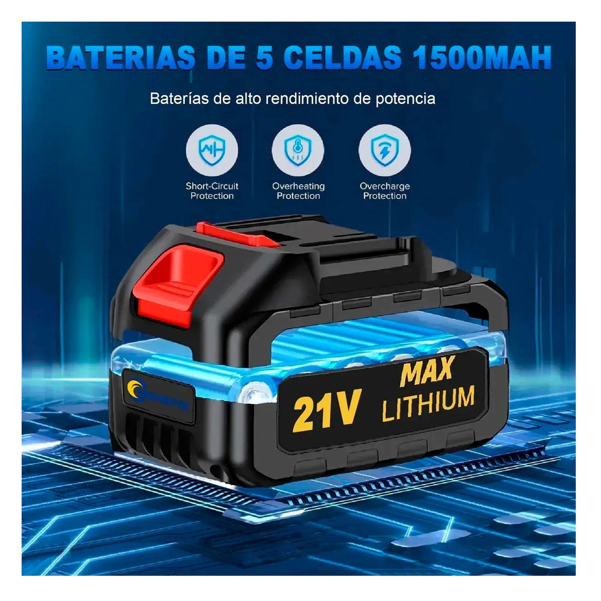 Soplador Profesional Electrico Inalambrico Multiuso 2bateria-1