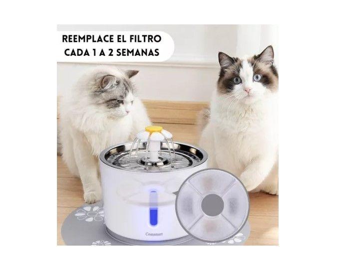 Pack 12 Filtros Bebedero Fuente Agua Eléctrico Gato Perro Agregar a favoritos-4
