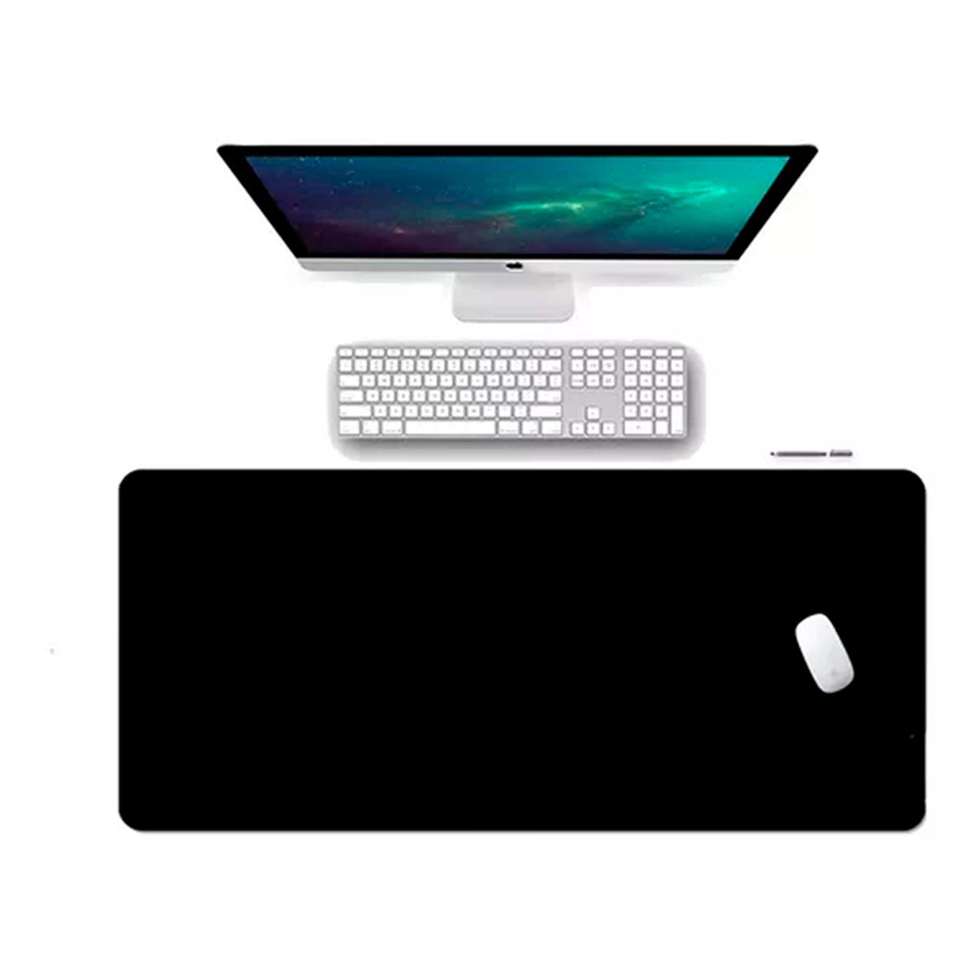 Mouse Pad Alfombrilla Protector Antideslizante 80x40 Negro-0