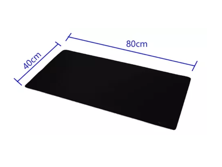 Mouse Pad Alfombrilla Protector Antideslizante 80x40 Negro-4