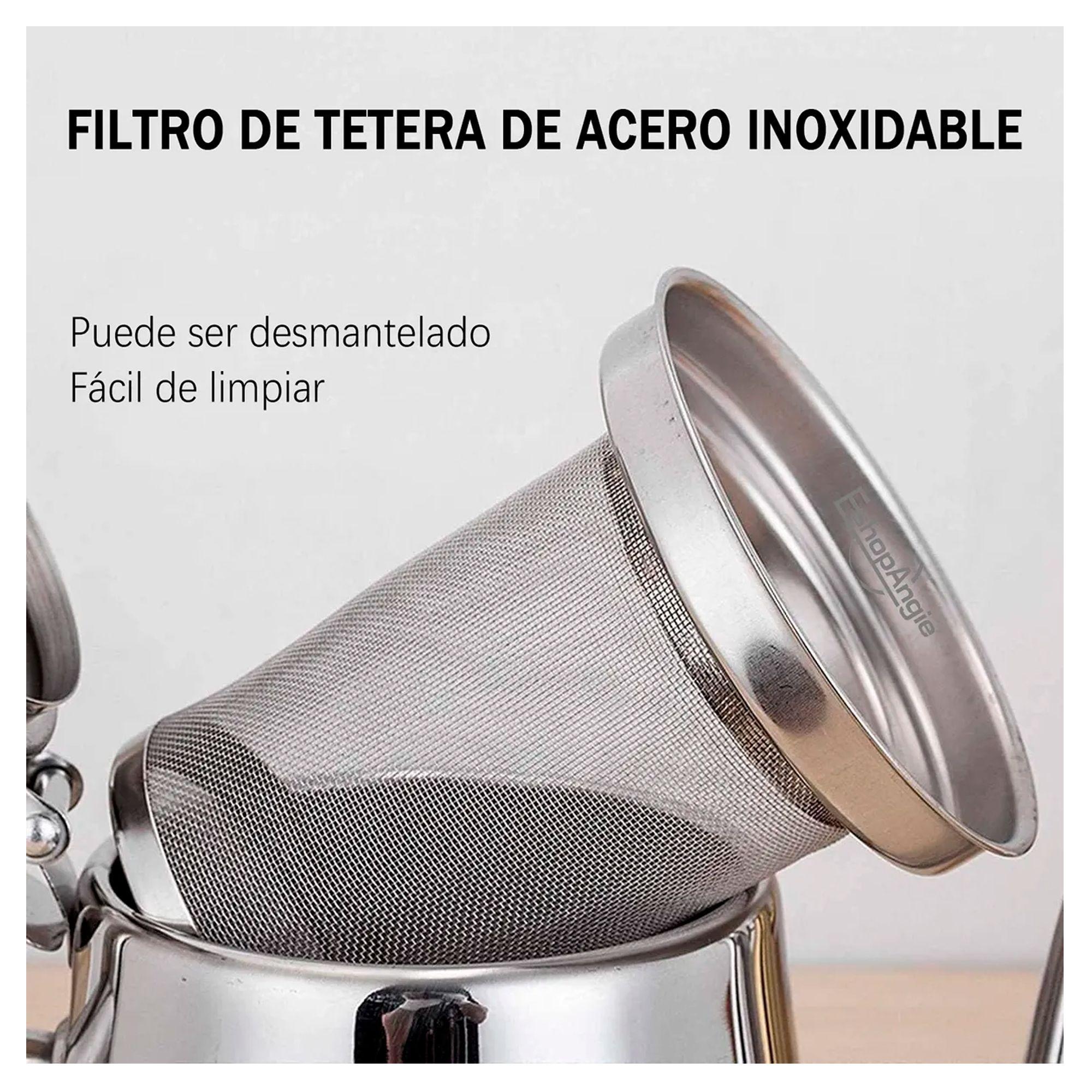 Tetera Infusor Acero Inoxidable Para Té Y Infusiones 1 Litro-4