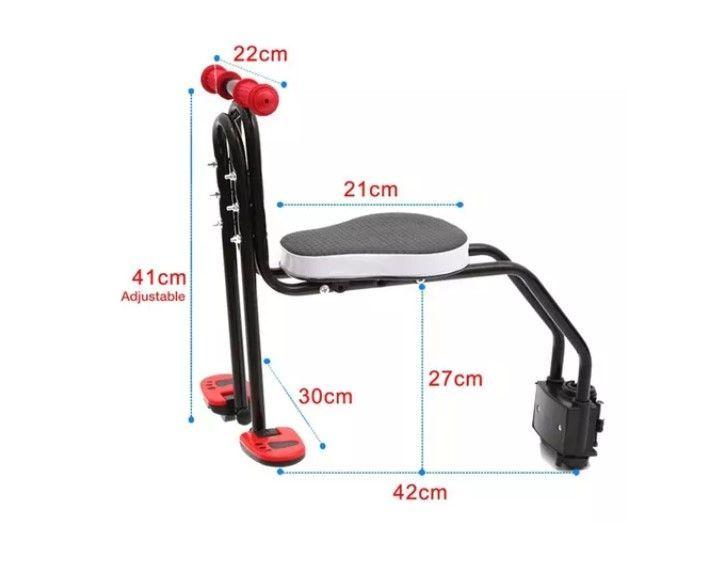 Silla Soporte Asiento Delantero Niños Porta Bebe Bicicleta-3