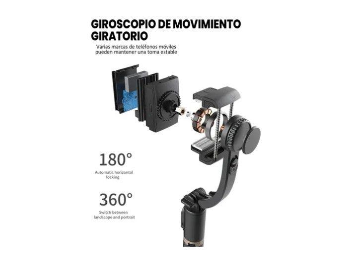 Estabilizador Celular Gimbal L08 Selfie Stick, Tripode/mando-4