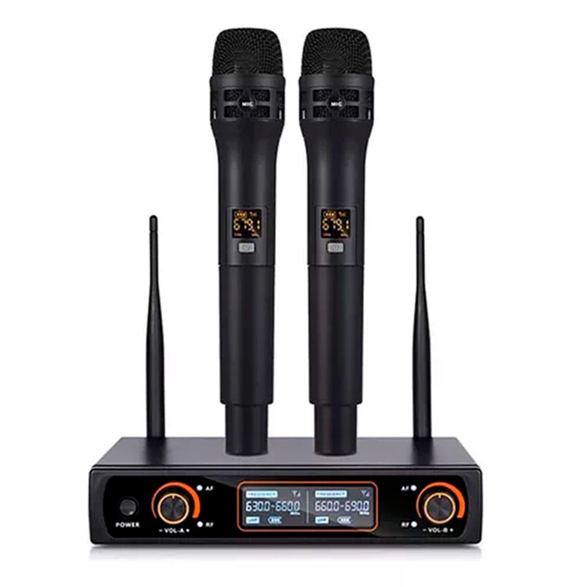 Micrófono Inalámbrico Uhf Profesional 16 Canales 2 micrófonos-0