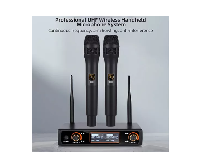 Micrófono Inalámbrico Uhf Profesional 16 Canales 2 micrófonos-5