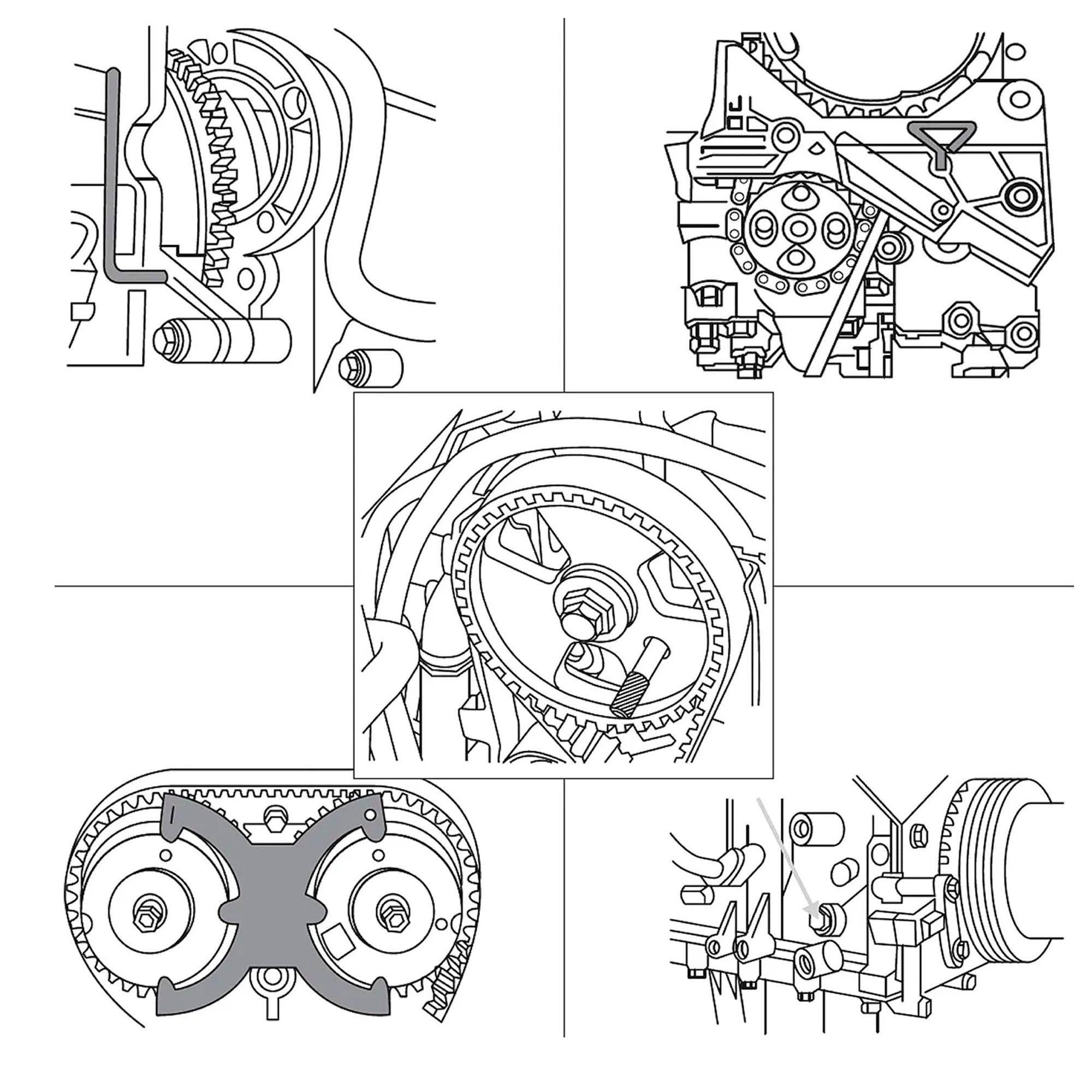 Trabador Puesta Punto Ford Fiesta C-max Mondeo 1.6 Ti Vct-3