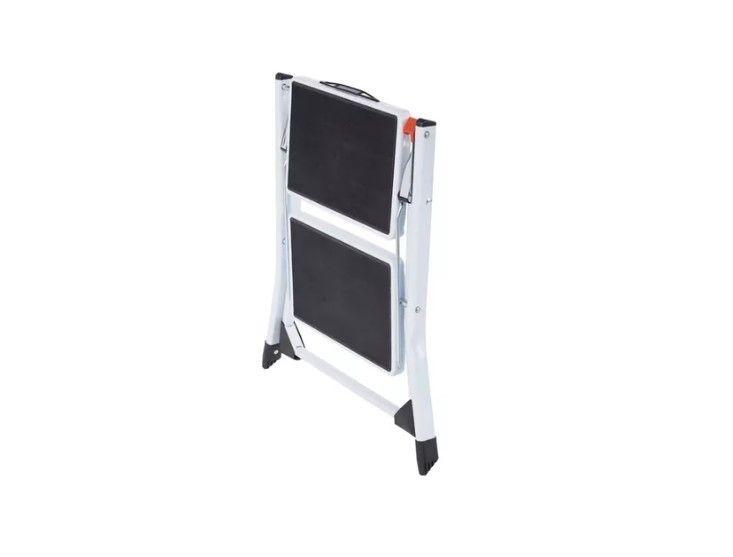 Escalera Multiuso Plegable 2 Peldaños Ultra Compacta-3