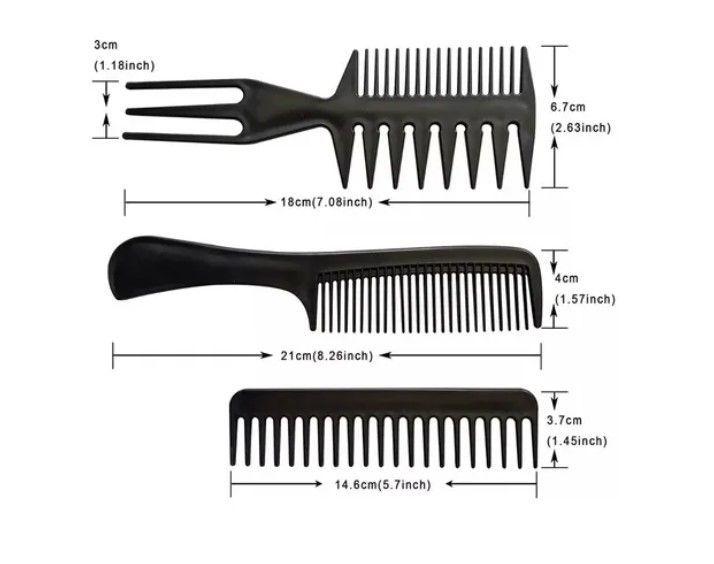 Peine Peluqueria Kit Profesional Barberia Estilista 10 Pzs-6