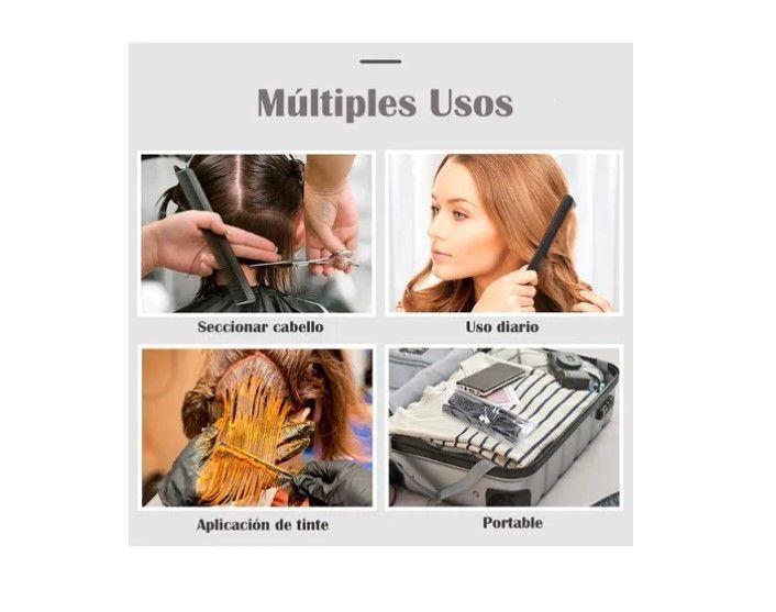 Peine Peluqueria Kit Profesional Barberia Estilista 10 Pzs-2