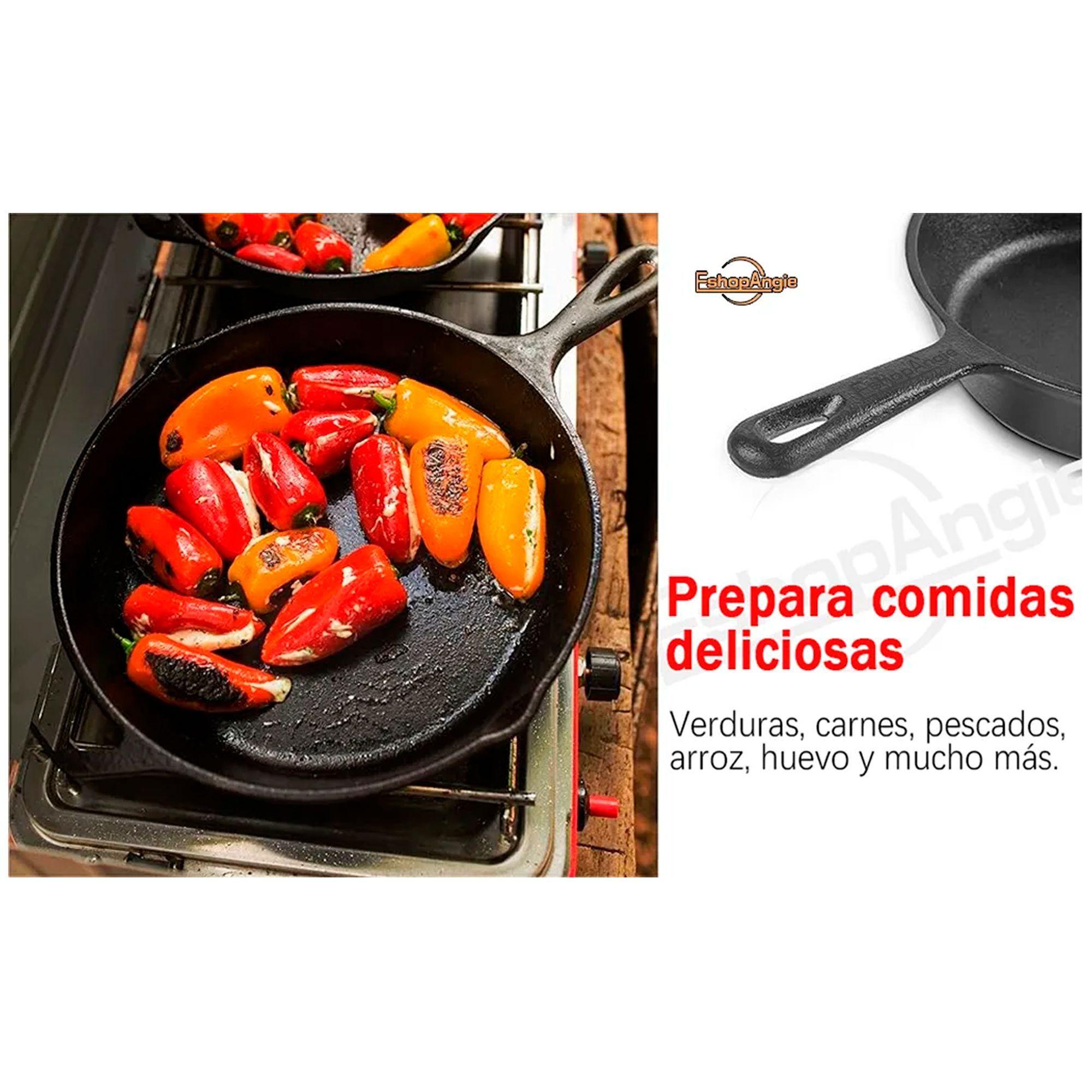Set De 3 Sartenes De Hierro Fundido 16 20 Y 25cm Cocina-5