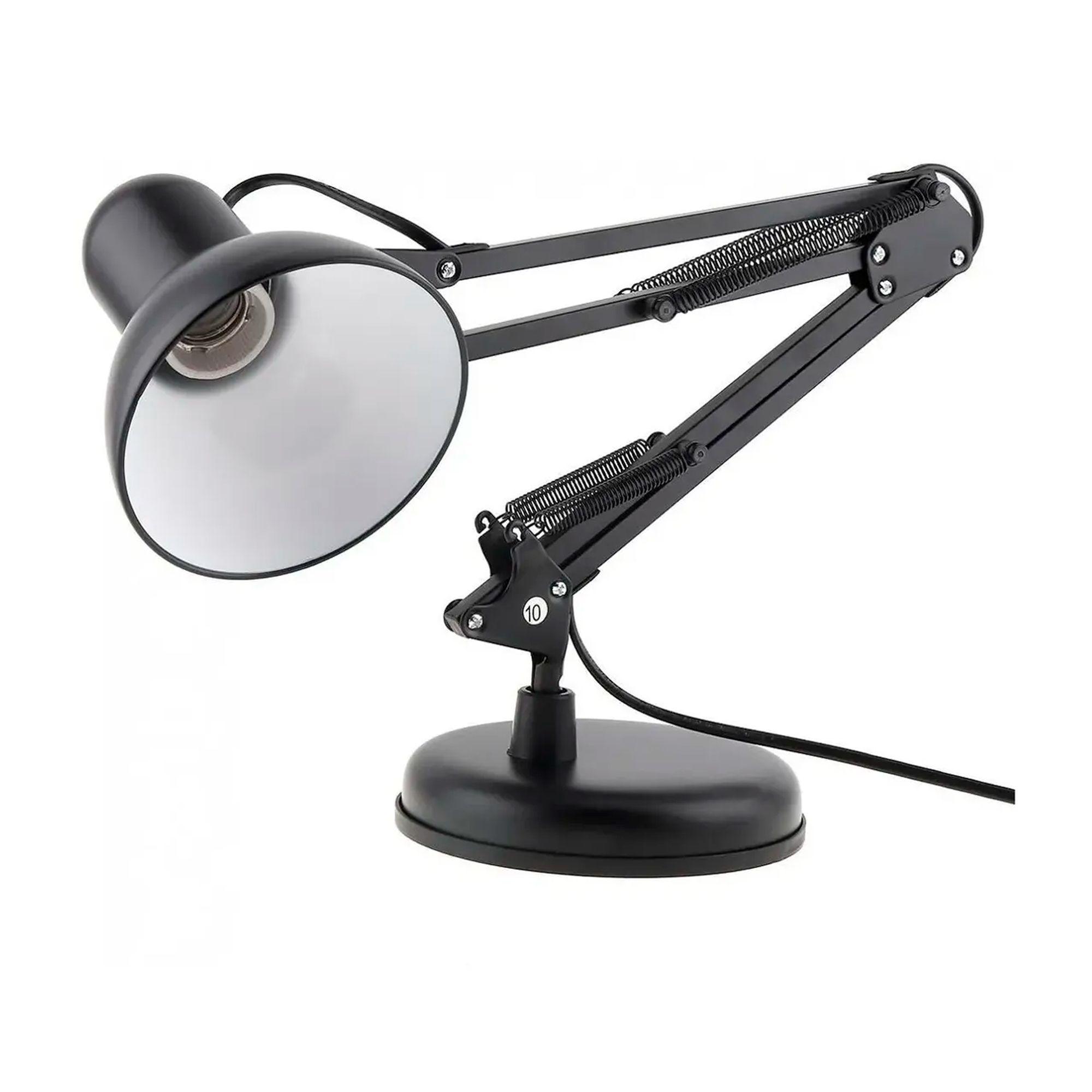 Lampara Brazo Flexible Escritorio Estudio Base De Mesa Clip-7
