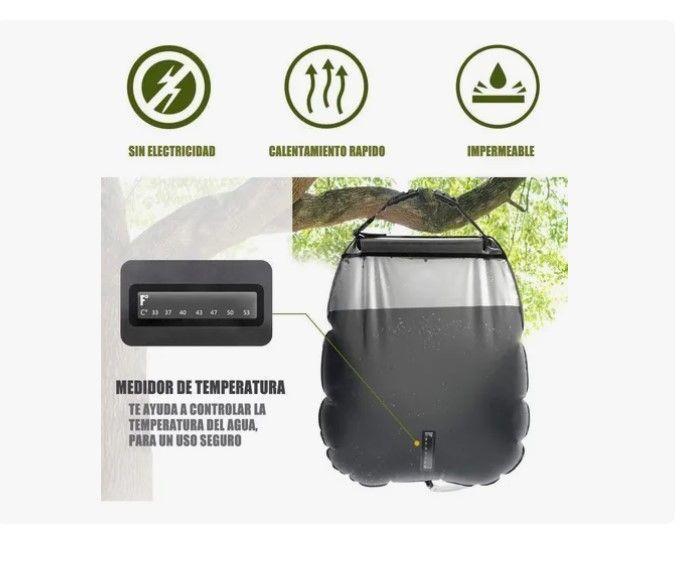 Bolsa Ducha Solar Portátil Camping Playa Aire Libre 20 Ltrs-3
