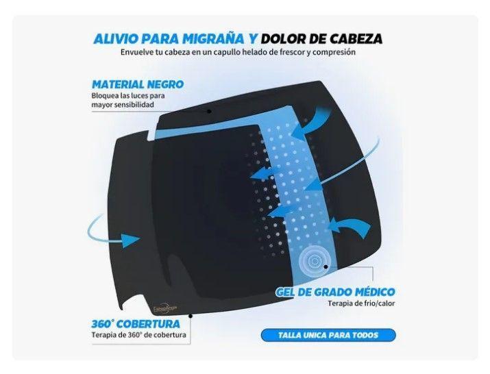 Antifaz Para Dormir Máscara Cubre Ojos Gel Frío Calor Gorro-1