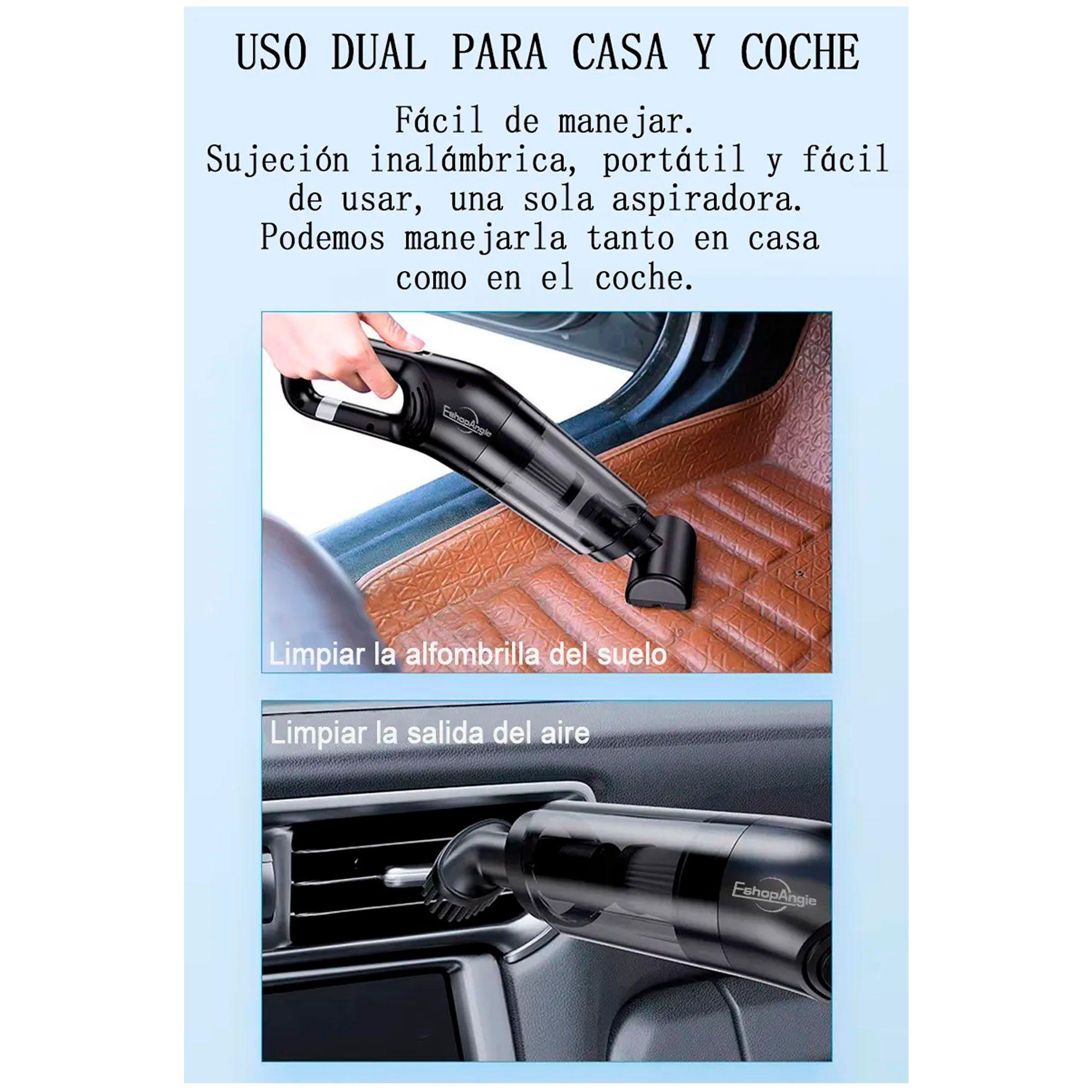 Aspiradora De Mano Portátil 12v Para Auto Casa Recargable-4