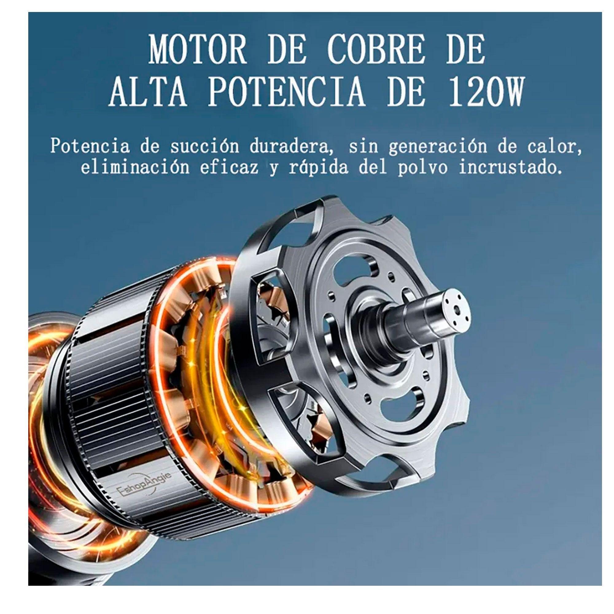 Aspiradora De Mano Portátil 12v Para Auto Casa Recargable-5