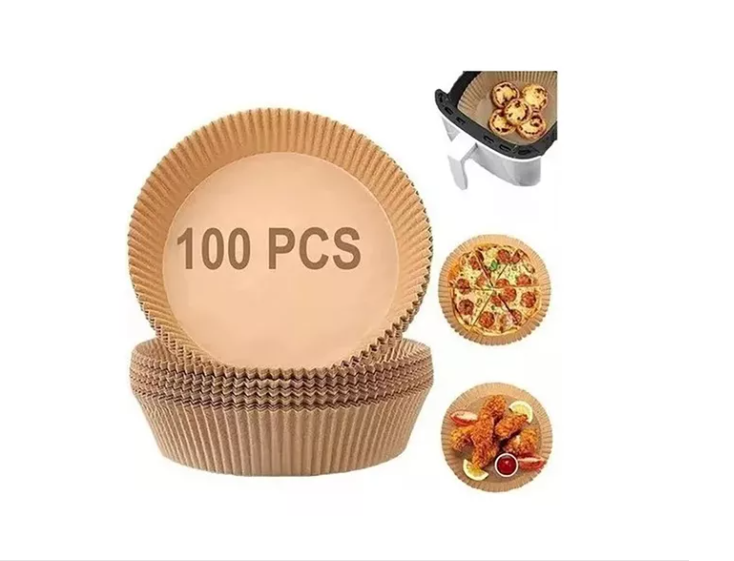 Pack 100 Forros Desechables Antiadherente Freidora Air Fryer-6