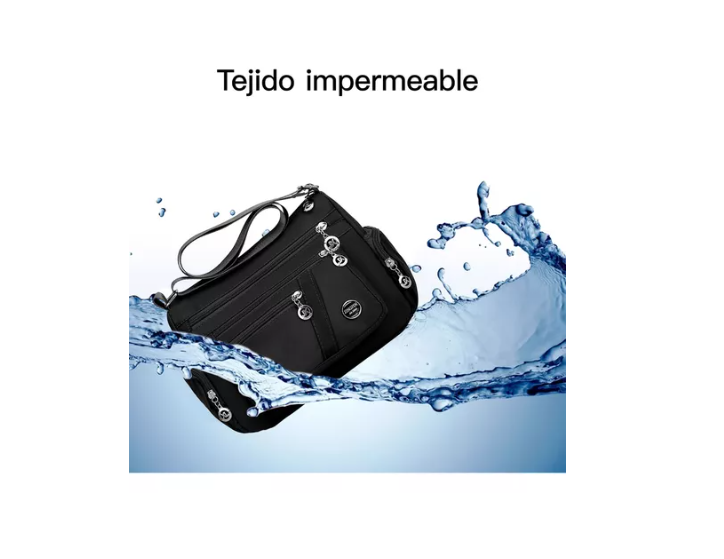 Bolsa Para Mujer Crossbody De Hombro Impermeable Antirrobo-3