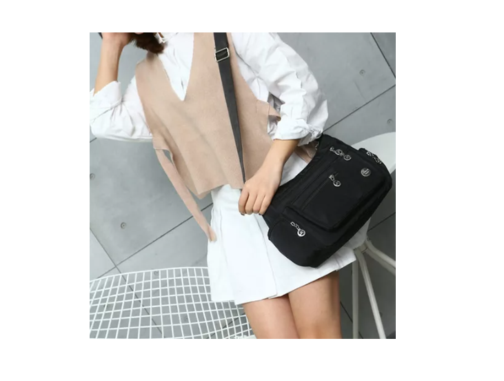 Bolsa Para Mujer Crossbody De Hombro Impermeable Antirrobo-7
