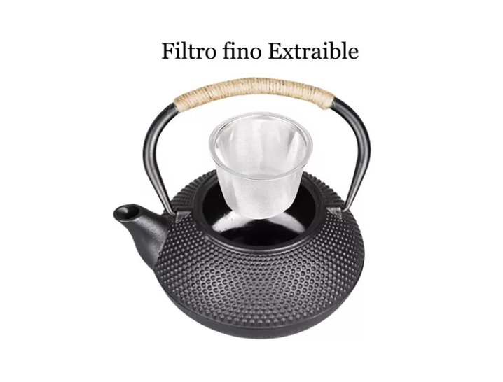Tetera Hierro Fundido Japonesa Con Infusor Acero-2