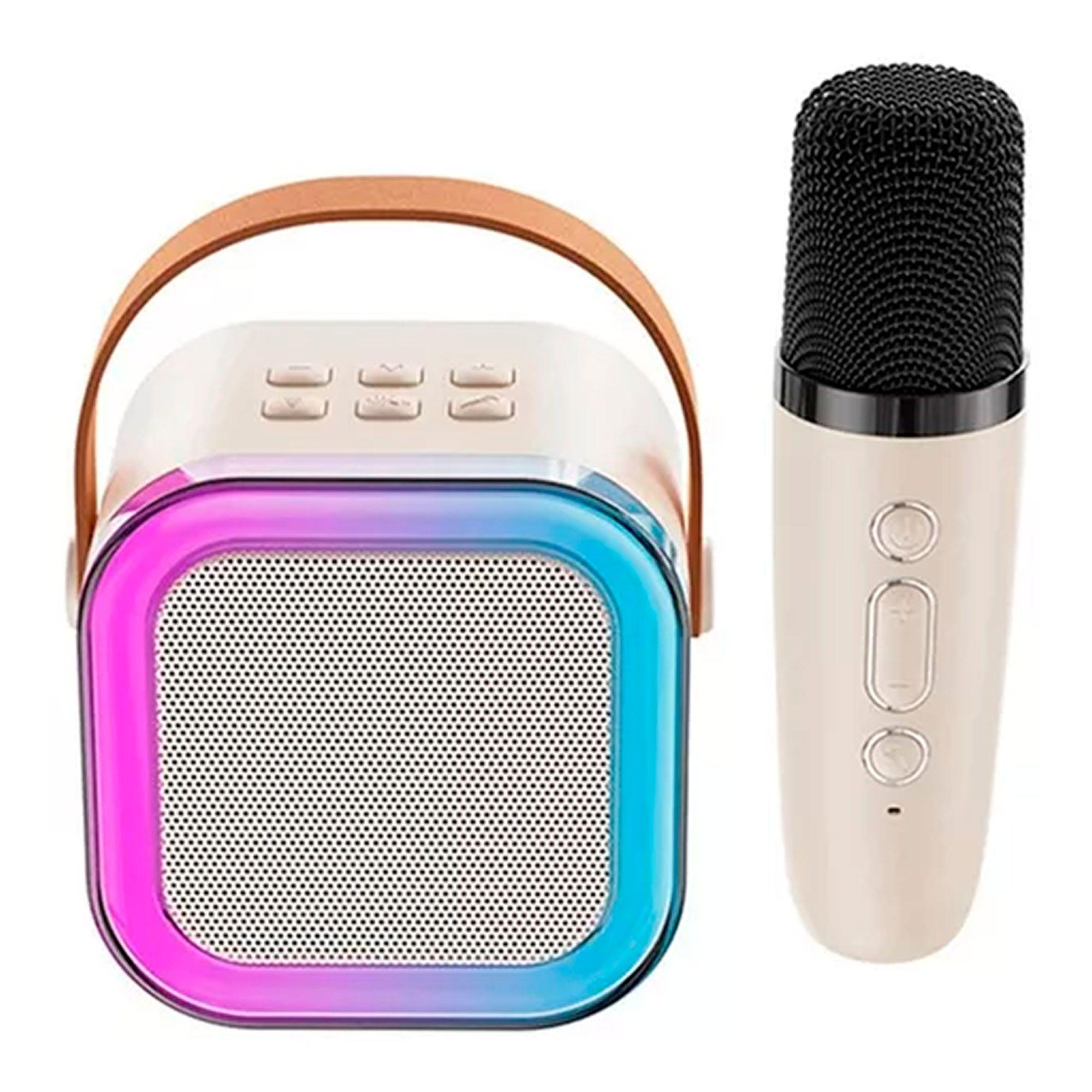 Mini Parlante Bluetooth Portátil Con 1 Micrófono De Karaoke-0