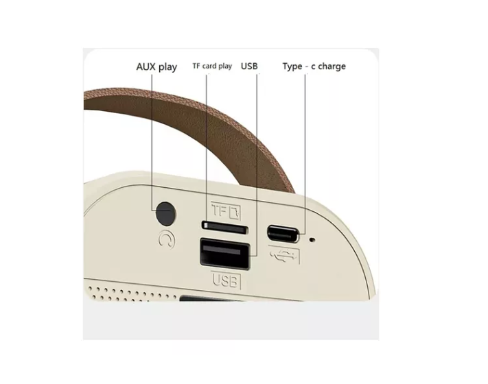 Mini Parlante Bluetooth Portátil Con 1 Micrófono De Karaoke-1