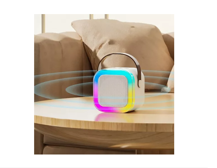 Mini Parlante Bluetooth Portátil Con 1 Micrófono De Karaoke-4