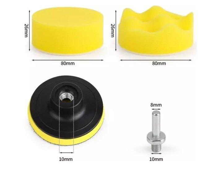 Kit De 11 Piezas Esponjas Pulir Almohadillas Para Auto-2