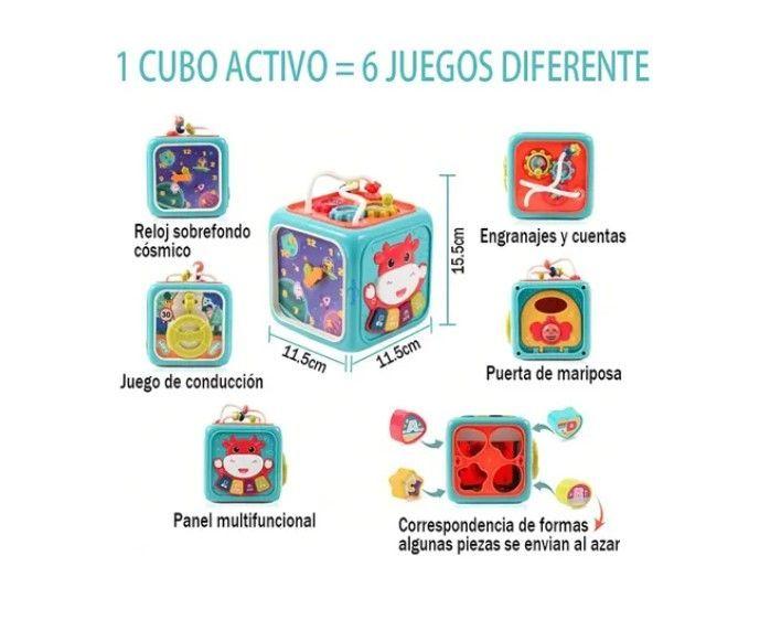 Cubo Multiactividades Para Bebés Con Luz Y Sonido Educativo-1