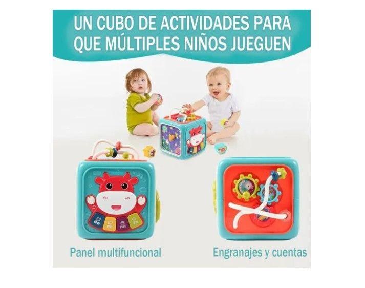 Cubo Multiactividades Para Bebés Con Luz Y Sonido Educativo-3