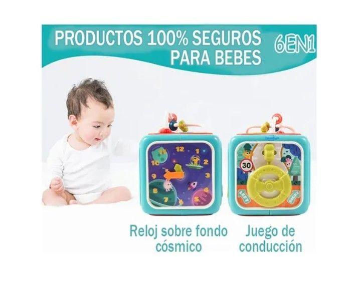 Cubo Multiactividades Para Bebés Con Luz Y Sonido Educativo-4
