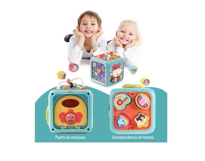 Cubo Multiactividades Para Bebés Con Luz Y Sonido Educativo-5