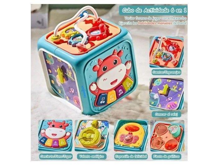 Cubo Multiactividades Para Bebés Con Luz Y Sonido Educativo-6