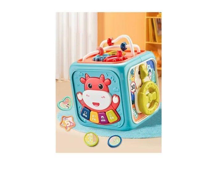 Cubo Multiactividades Para Bebés Con Luz Y Sonido Educativo-7
