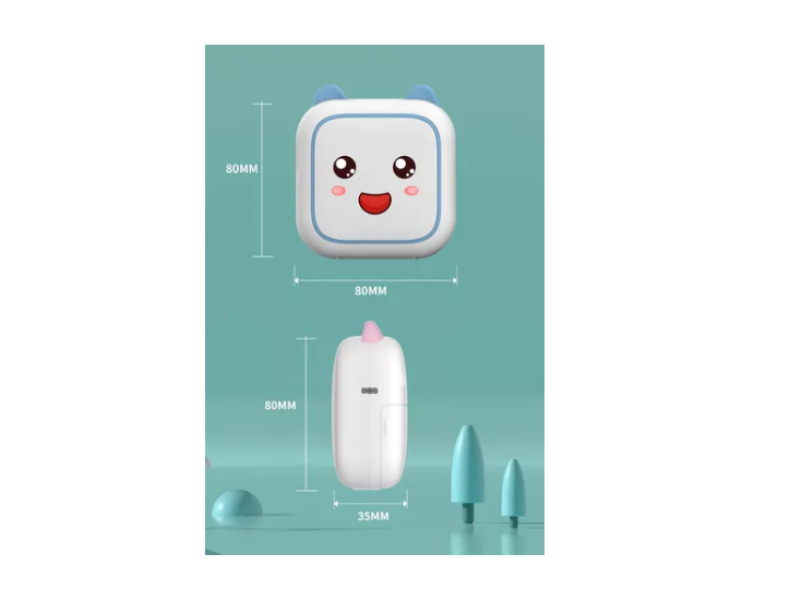 Mini Impresora Térmica Portátil Bluetooth Carita + 11 Rollos-3