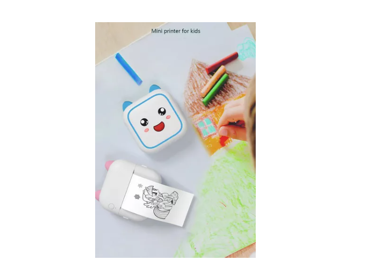 Mini Impresora Térmica Portátil Bluetooth Carita + 11 Rollos-4